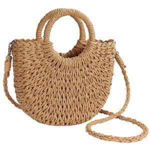 9477 Straw Purses 2026 Summer Crossbody Bags Handmade Woven Purse Summer